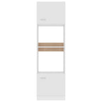 Microwave Cabinet Lyon White 60x57x207 cm Engineered Wood