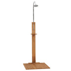 Garden Shower 75x75x210 cm Solid Teak Wood