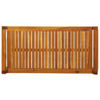 2 Piece Garden Lounge Set with Dark Grey Cushions Solid Wood