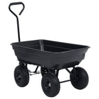 Garden Tipping Hand Cart 300 kg 75L Black