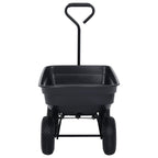 Garden Tipping Hand Cart 300 kg 75L Black