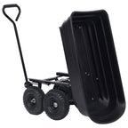 Garden Tipping Hand Cart 300 kg 75L Black
