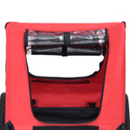 Pet Bike Trailer Red and Black