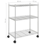 3-Tier Storage Rack With Wheels 150 Kg