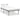 Bed Frame Without Mattress Metal 140X200Cm