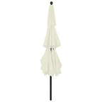 3-Tier Garden Parasol with Aluminium Pole Sand 3.5 m