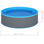 Splasher Pool 350x90 cm Grey