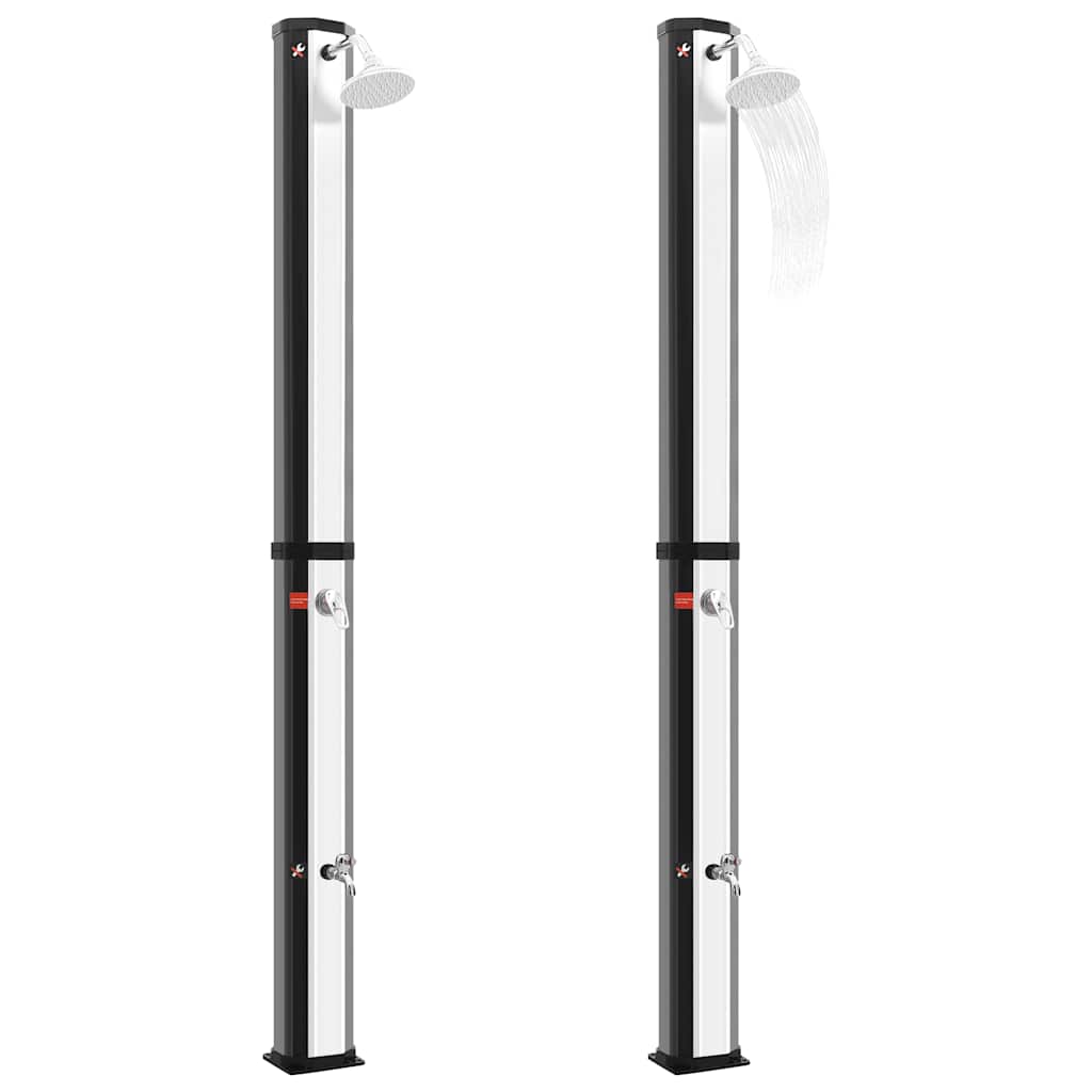 Outdoor Solar Shower with Shower Head and Faucet 35 L