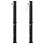 Outdoor Solar Shower with Shower Head and Faucet 35 L Black