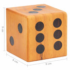 Giant Yard Dice Set 6 pcs Solid Pinewood