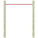 Turning Bar 125 cm Steel Red