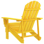 Garden Adirondack Chair Solid Fir Wood Yellow