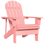 Garden Adirondack Chair Solid Fir Wood Pink