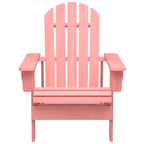 Garden Adirondack Chair Solid Fir Wood Pink
