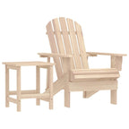 Garden Adirondack Chair with Table Solid Fir Wood