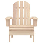 Garden Adirondack Chair with Table Solid Fir Wood