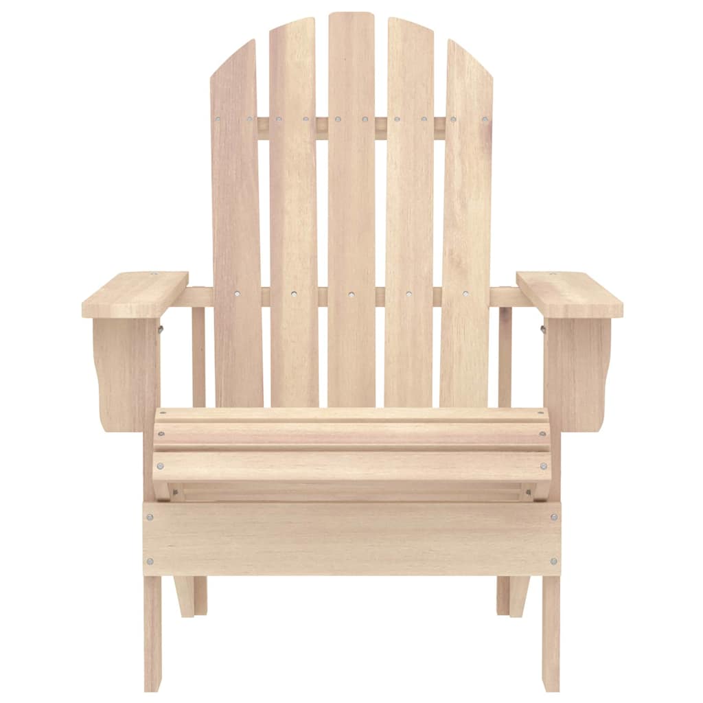 Garden Adirondack Chair with Table Solid Fir Wood