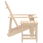Garden Adirondack Chair with Table Solid Fir Wood