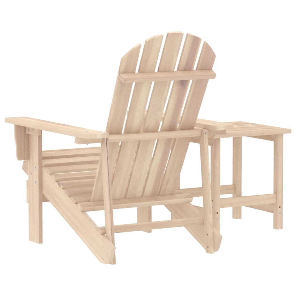 Garden Adirondack Chair with Table Solid Fir Wood