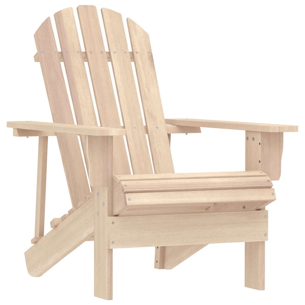 Garden Adirondack Chair with Table Solid Fir Wood
