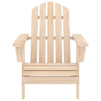 Garden Adirondack Chair with Ottoman and Table Solid Fir Wood