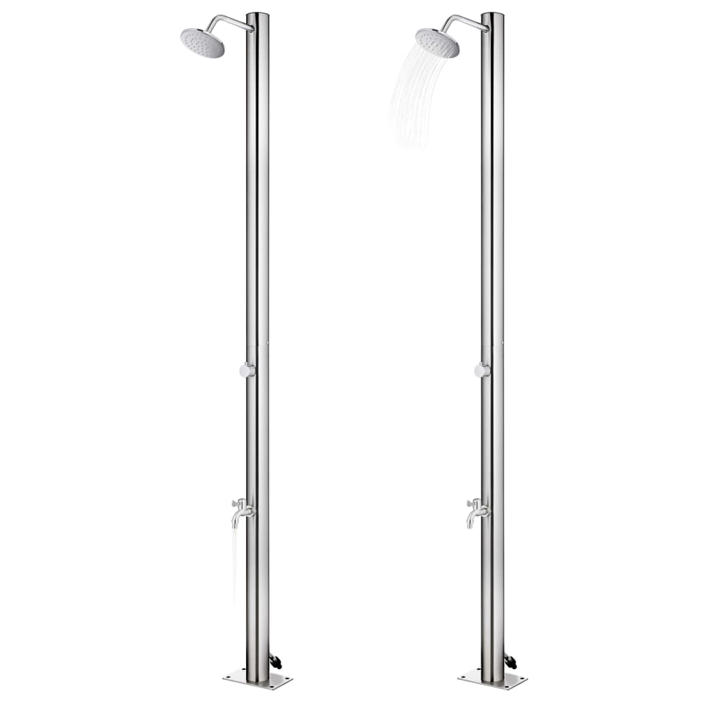 Garden Shower 215 cm Stainless Steel