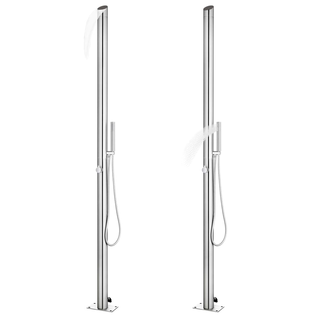 Garden Shower 220 cm Stainless Steel