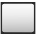 2 Piece Bathroom Furniture Set Black Engineered Wood