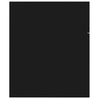 2 Piece Bathroom Furniture Set Black Engineered Wood