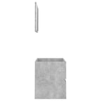2 Piece Bathroom Furniture Set Concrete Grey Engineered Wood