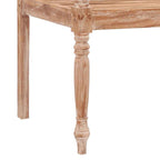 Batavia Bench 120 cm White Wash Solid Teak Wood