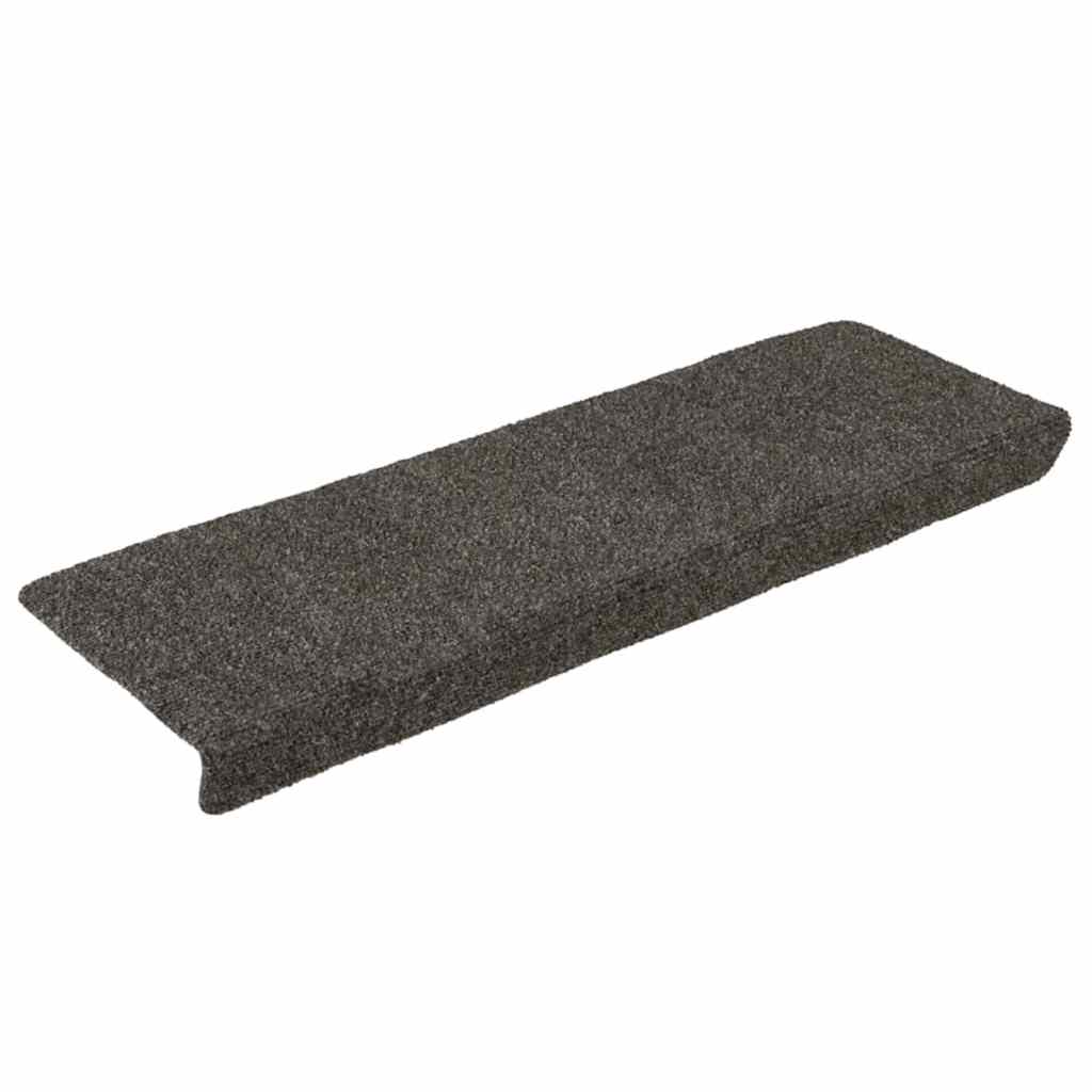Stair Mats Self-adhesive 15 pcs 65x21x4 cm Anthracite Rectangular Edge