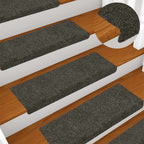 Stair Mats Self-adhesive 15 pcs 65x21x4 cm Anthracite Rectangular Edge
