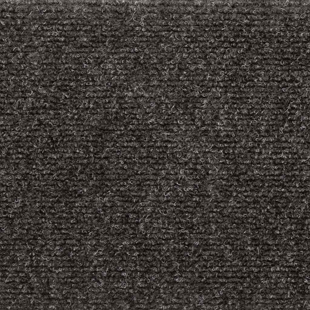 Stair Mats Self-adhesive 15 pcs 65x21x4 cm Anthracite Rectangular Edge