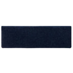 Stair Mats Self-adhesive 15 pcs 65x21x4 cm Navy Rectangular Edge