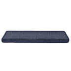Stair Mats 15 pcs 65x21x4 cm Dark Grey and Blue Rectangular Edge