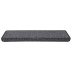 Stair Mats 15 pcs 65x21x4 cm Dark Grey Rectangular Edge