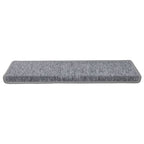 Stair Mats 15 pcs 65x21x4 cm Light Grey Rectangular Edge
