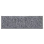 Stair Mats 15 pcs 65x21x4 cm Light Grey Rectangular Edge