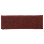 Stair Mats 15 pcs 65x21x4 cm Bordeaux Rectangular Edge