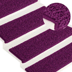 Stair Mats 15 pcs 65x21x4 cm Pink Rectangular Edge