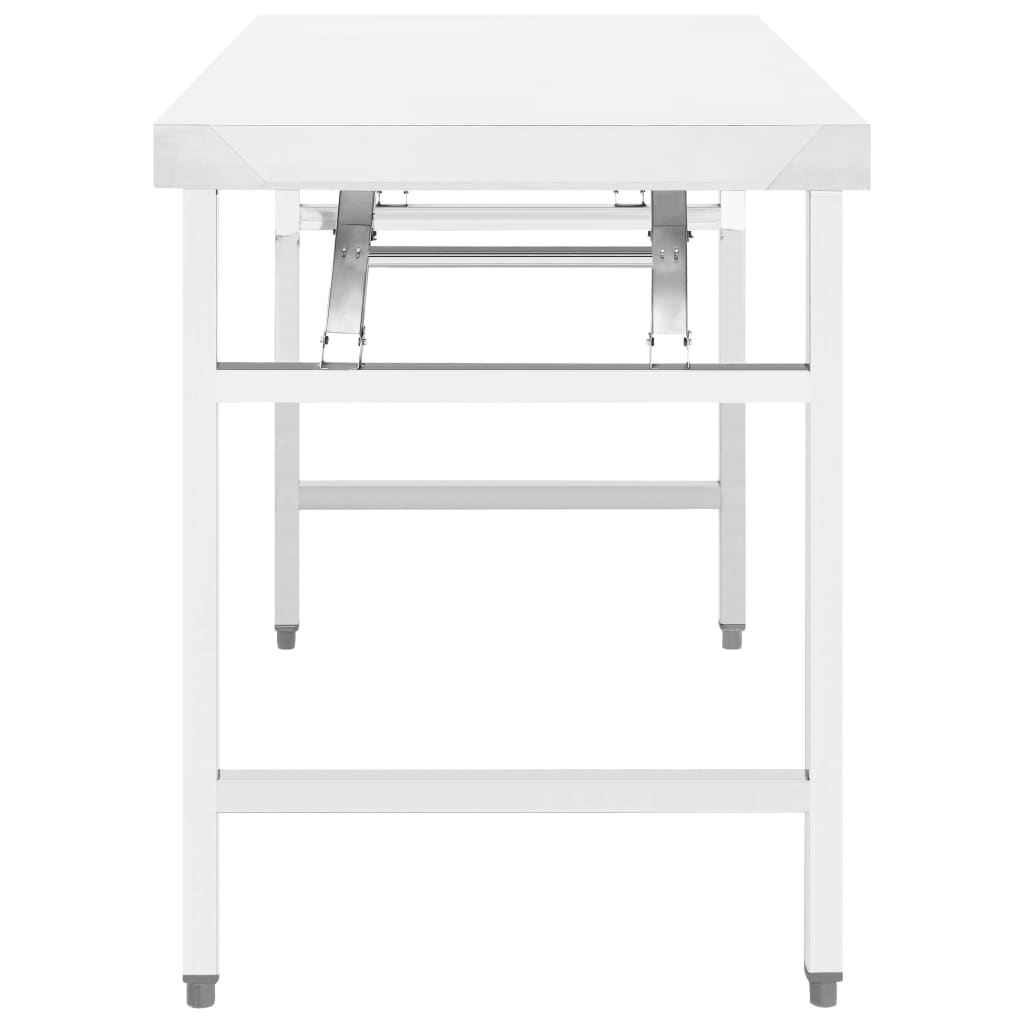 Kitchen Folding Work Table Stainless Steel