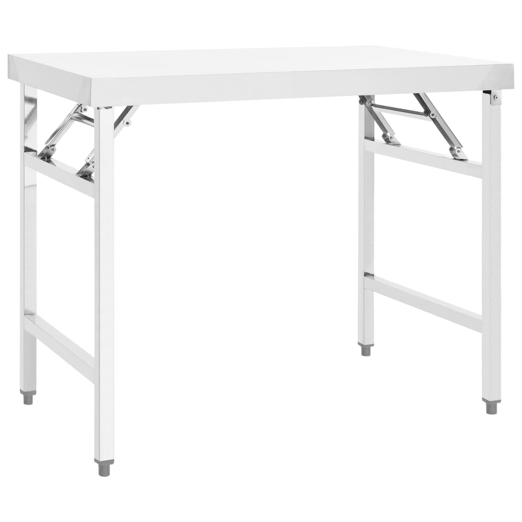 Kitchen Folding Work Table Stainless Steel
