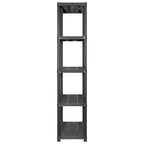 Storage Shelf 5-Tier Black Plastic
