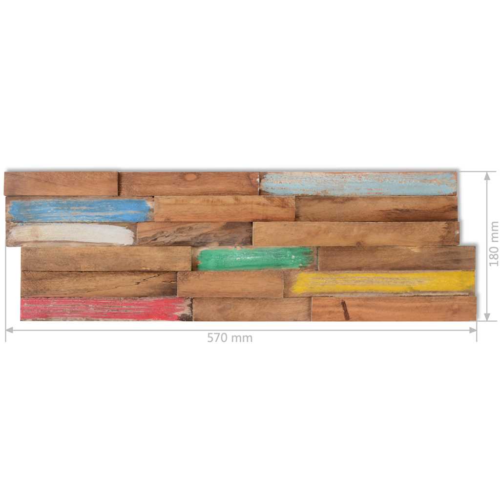 Wall Cladding Panels 10 pcs 1.03 m² Solid Teak Wood