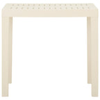 Garden Table White 79x65x72 cm Plastic