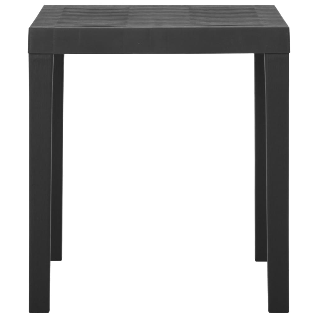 Garden Table Grey 79x65x72 cm Plastic