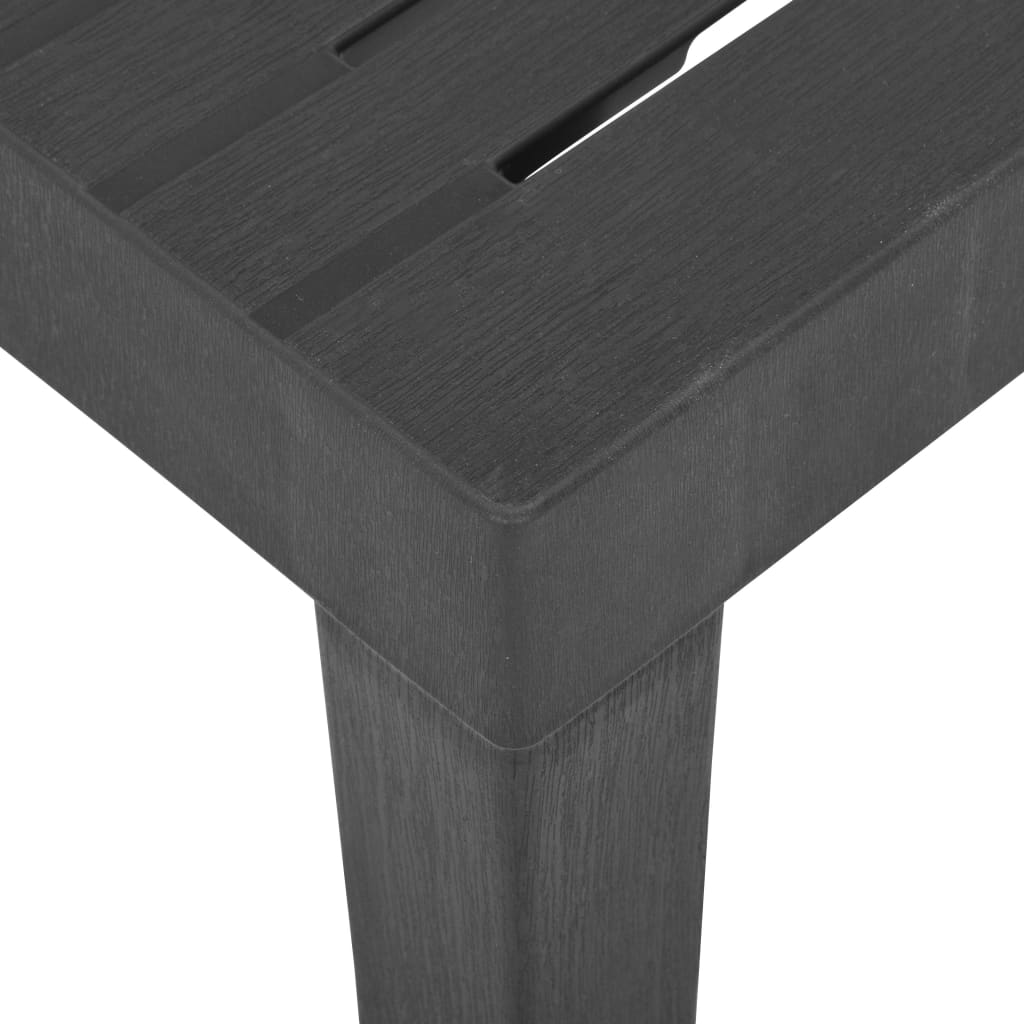 Garden Table Grey 79x65x72 cm Plastic