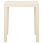 Garden Table White 79x65x72 cm Plastic