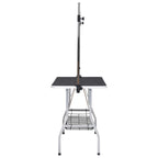Adjustable Dog Grooming Table With 2 Loops And Basket